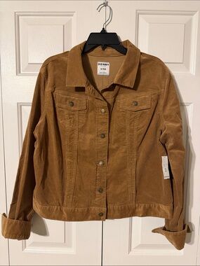 Old Navy Tan Corduroy Jean Jacket